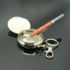 Metal mini pocket portable car cigarette Ashtray with key chain