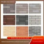 mcm Soft tile modern style flexible porcelain brick for external wall