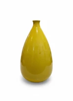 Minimalist teardrop-shaped ceramic vase