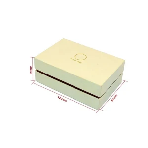 Custom Printed Yellow Luxury Rigid Lid And Base Perfume Paper Gift Boxes Packaging