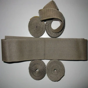 Pure silver plated conductive nylon hook and loop strapping  tape shielding electromagnetic radiation 25mm width-XTAA073