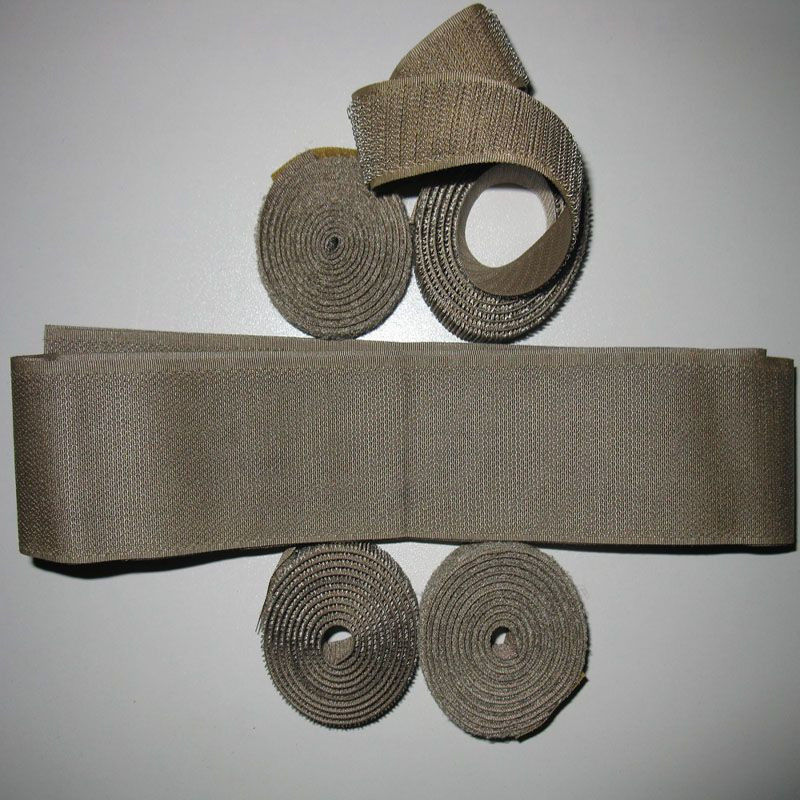 Buy Pure Silver Plated Conductive Nylon Hook And Loop Strapping Tape ...