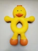Lovely yellow chicken pet toys latex soft rubber squeaky dog toys