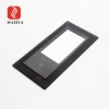 Factory Supply 6mm 8mm Black Printed Stepped Toughened Glass for Induction Cooker