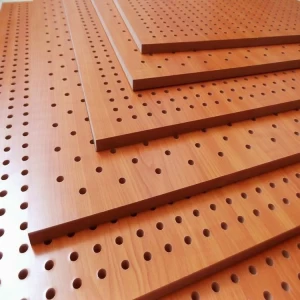 Low Price Perforated Wooden Acoustic Panels Soundproofing Materials for Meeting Room