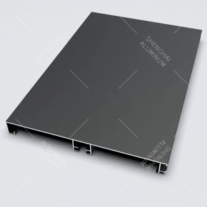 Black Aluminium Skirting Baseboard Profile from Shenghai