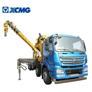 XCMG brand 15 ton telescopic boom crane SQS350-5 self loading truck mounted crane for sale