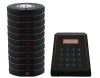 Round Coaster Type Restaurant Queue Call Wireless Pager System with 10 pagers