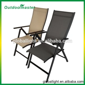 Adjustable 7 Reclining Positions Aluminium/Steel Folding Beach Chair