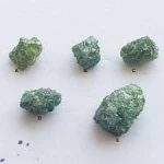 Natural Uncut Green Diamond