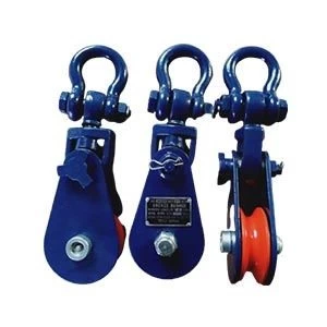 H419 light type champion snatch block with shackle