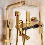 Thermostatic Contemporary Bathroom Rain fall shower