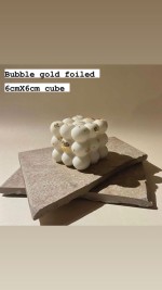 Bubble Gold Foiled Candle