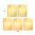 Import Wedding favors set of 5 real 3d flame moving wick flickering flameless LED pillar wedding candles gift with remote from China