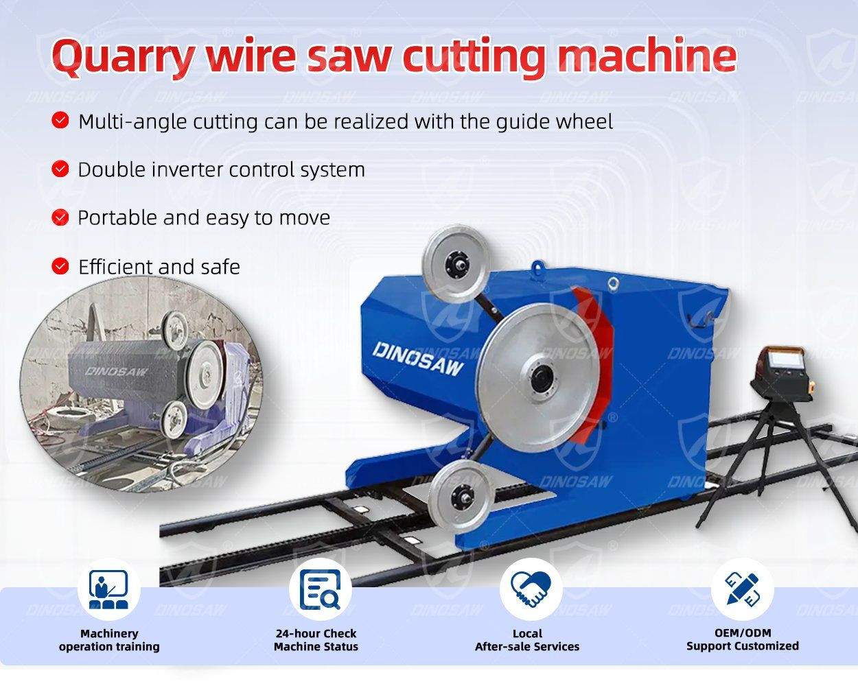 Buy Dinosaw Wire Saw Cutting Machine Intelligency Cutting Machine Stone ...
