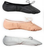 Leather Ballet dance shoes for ladies