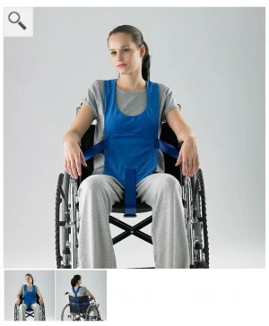 Wheelchair vest with buckle - restraints