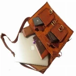 Leather Men Satchel Vintage Messenger Laptop Bag