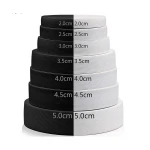 0.8-100cm High Elasticity White/black Flat Woven Latex Elastic Band Webbing Manufacturer
