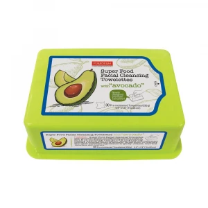 Super Food Facial Cleansing Towelettes "Avocado" / Made in Korea / OEM