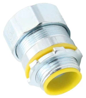 Raintight type rigid compression connector with/kwithout insulator