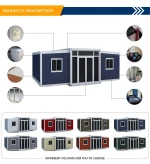 20ft, 40ft Modern Design Modular Home Expandable Container House