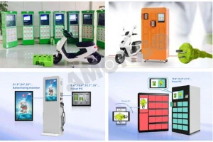 Amongo's Industrial Displays Used in IoT Applications (Parcel Locker, EV Battery Exchanging Stations)