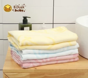 Bamboo fiber gauze three-layer square large bath towel 499