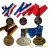 Import Custom keychain keyring medals enamel Pins logo badge necklace from China