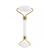 White Jade Facial Roller Straight Handle