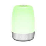 led night light for babies Portable touch rgb kids room sleep light led lamp with alarm clock wake up light baby night