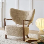 French Vintage Style/Cream Style Single Sofa Chair For Hotelroom