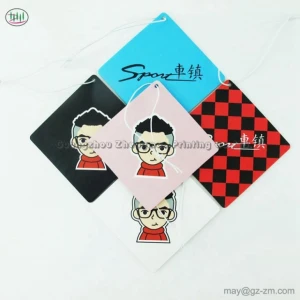 Profile Photo Face Paper Air Freshener For Decoration CMYK Printing Wholesale Price