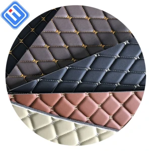 Diamond Pu Leather Fabric Quilted Car Bag Case Sofa Upholstery