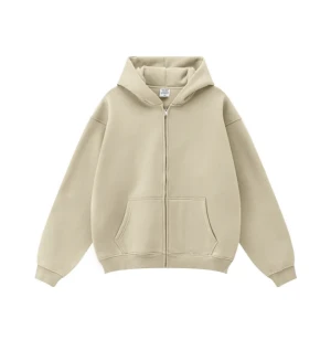 Unisex Zip-Up Hoodie | Custom Logo OEM Private Label Zipper Sweatshirt