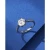 Import 1 Carat D New Model 925 Sterling Silver Moissanite Ring Luxury Jewelry Adjustable Size Engagement Ring For Women from China