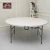 Import 10 people round top dining folding table for restaurant from China