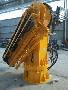 10 ton customized swivel base remote control hydraulic cranes barge