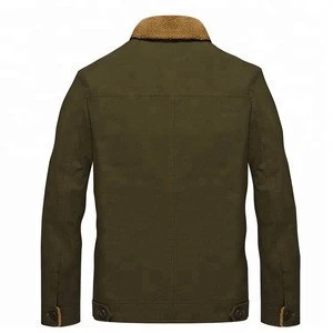 100% Cotton Fabric Fashion High Quality Woodland Winter Men Jacket
