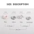 Import 100 sets Hollow Snap Fasteners Buckle Spray Paint Rivet Childrens Clothing Metal Snaps Button Studs from China