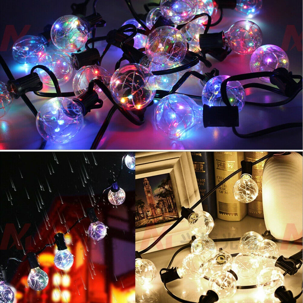 10M 30 led string light Waterproof outdoor fairy lights garland G40 bulbs Patio decoration light