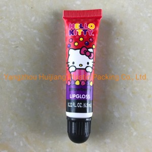 10ml Eco Dome Cap Plastic Lipstick Tubes Lip Gloss Packaging