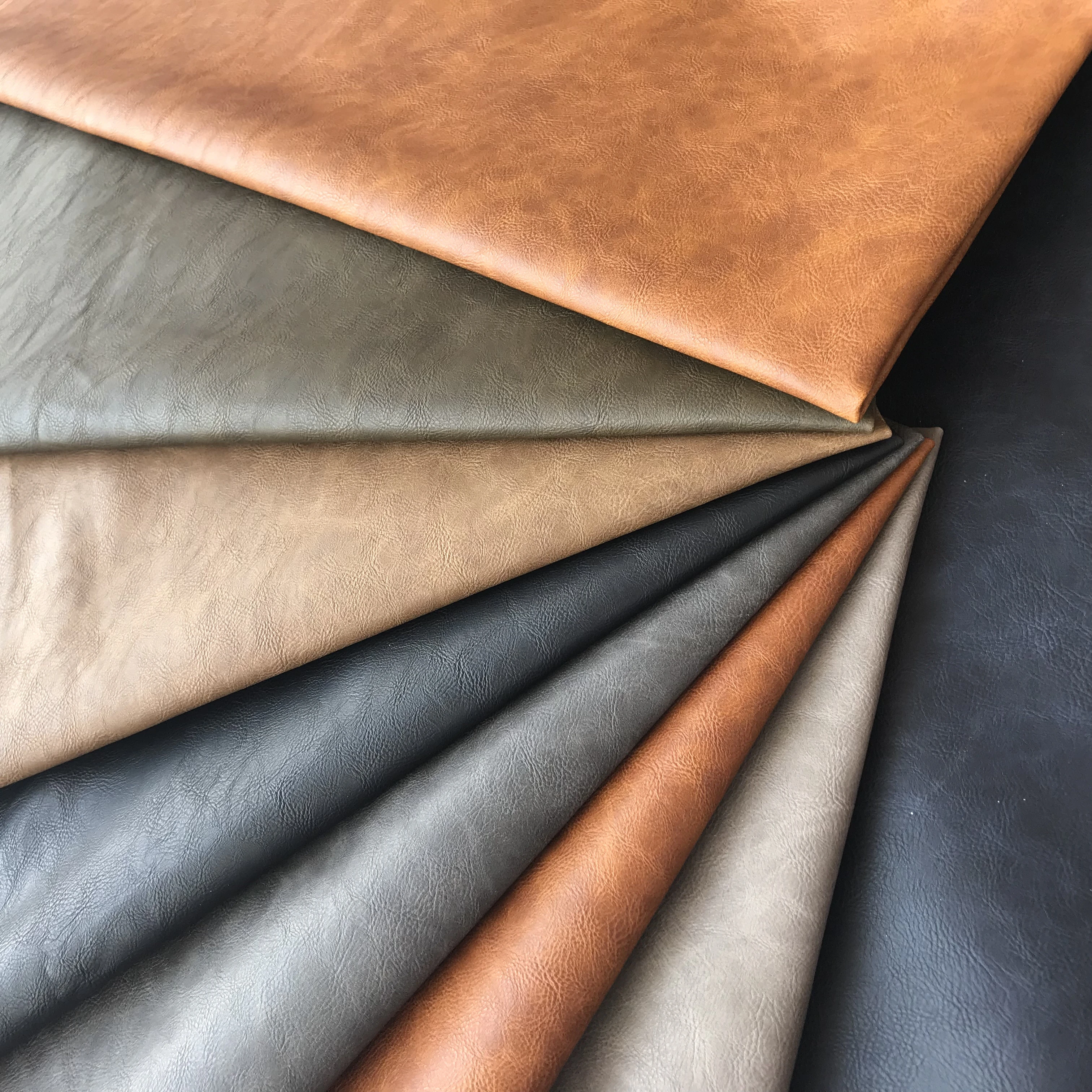 1.0mm have stock Litchi grain pu leather for bags for shoes