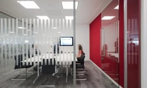 10mm thick acid etched toughened glass for office partition wall Australia standard