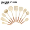 10pcs Non Stick Silicone Spatula Cooking Tools Kitchen Accessories Spatula Spoon