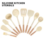 10pcs Non Stick Silicone Spatula Cooking Tools Kitchen Accessories Spatula Spoon