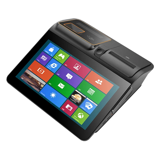 11.6 inch retail pos system all in one touch screen with customer display and printer