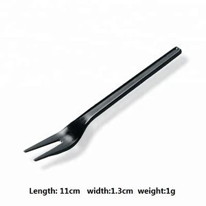 11cm disposable plastic cutlery mini french fries fruit sala fork