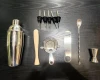 11pcs Stainless Steel Cocktail Shaker Set Bar Tool set  Bartender Kit  Barware set with accessories