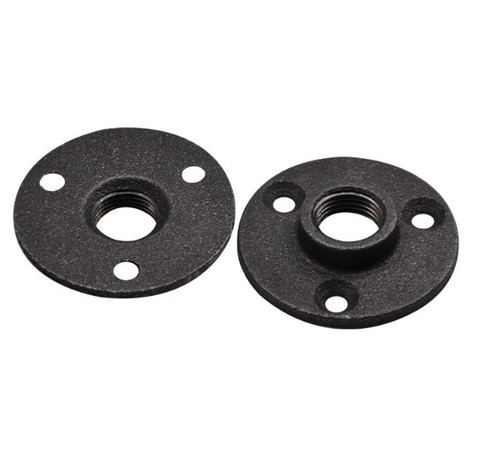 Buy 1/2" 3/4" Floor Flange Black Iron Pipe Fitting Pipe Flange from